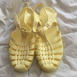Banana Yellow Jelly Shoes